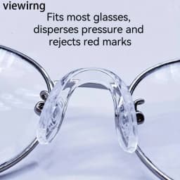 1~100pc Ultra-Soft Silicone Eyeglass Nose Pads Comfort Fit Glasses Frame Accessories Anti-Slip Nose Pads for Sports & Daily Wear