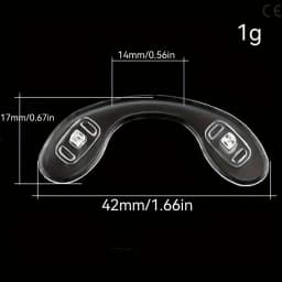 1~100pc Ultra-Soft Silicone Eyeglass Nose Pads Comfort Fit Glasses Frame Accessories Anti-Slip Nose Pads for Sports & Daily Wear