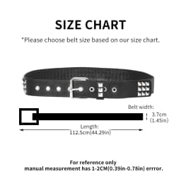 Trend Rivet Belt Heavy Metal Belt Men Women Punk Nightclub Rock Style Belt Jeans Belt Y2K Belt Fashion Decoration Women' Belt