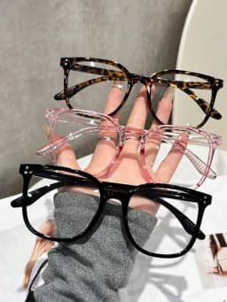 1Pc/3Pcs/4Pcs Unisex Square Frame Blue Light Blocking Glasses - Stylish Campus Look, Face-Flattering Optical Eyewea