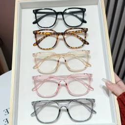 1Pc/3Pcs/4Pcs Unisex Square Frame Blue Light Blocking Glasses - Stylish Campus Look, Face-Flattering Optical Eyewea