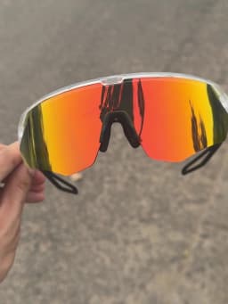 Polarized Sports Sunglasses for Men Women UV400 Semi-Rimless Shield Lens Cycling Driving Running Outdoor Glasses with Case