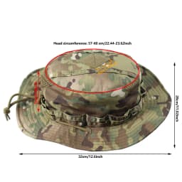 2026 New Camo Tactical Enthusiasts Square Pocket Bonnie Cap Outdoor Bucket Benny Hats Multicam Fishing Hiking Outdoor Sun Caps