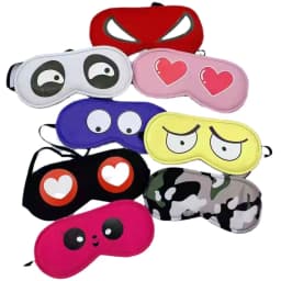 Sleeping Cute Mask Cartoon Pattern Cover Slaapmasker Blockout Eye Comfort Blindfold Concave Light with Women Men Aid Eye Travel
