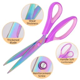 Titanium Craft Scissors Office Tailor Scissors Color Titanium Plated Handmade Scissors Household Sewing Scissors 8/7/5 Inches