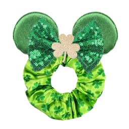 Cute Mouse Ears Velvet Scrunchies Hairband Women Elastic Ponytail Holder Girls Sequin Bow 2023 Kids Party DIY Hair Accessories