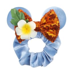 Cute Mouse Ears Velvet Scrunchies Hairband Women Elastic Ponytail Holder Girls Sequin Bow 2023 Kids Party DIY Hair Accessories