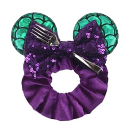 Cute Mouse Ears Velvet Scrunchies Hairband Women Elastic Ponytail Holder Girls Sequin Bow 2023 Kids Party DIY Hair Accessories
