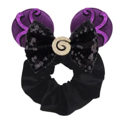 Cute Mouse Ears Velvet Scrunchies Hairband Women Elastic Ponytail Holder Girls Sequin Bow 2023 Kids Party DIY Hair Accessories