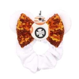 Cute Mouse Ears Velvet Scrunchies Hairband Women Elastic Ponytail Holder Girls Sequin Bow 2023 Kids Party DIY Hair Accessories