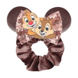 Cute Mouse Ears Velvet Scrunchies Hairband Women Elastic Ponytail Holder Girls Sequin Bow 2023 Kids Party DIY Hair Accessories