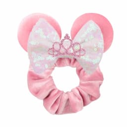 Cute Mouse Ears Velvet Scrunchies Hairband Women Elastic Ponytail Holder Girls Sequin Bow 2023 Kids Party DIY Hair Accessories