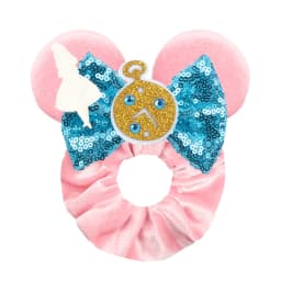 Cute Mouse Ears Velvet Scrunchies Hairband Women Elastic Ponytail Holder Girls Sequin Bow 2023 Kids Party DIY Hair Accessories