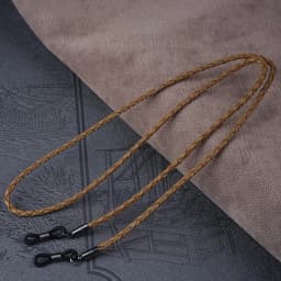 1pc Women Men Glasses Leather Rope Chain Woven Glasses Lace Up Outdoor Sports Non-slip Glasses Accessorie(11 Colors for Choose)