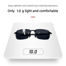 Ultralight TR90 Polarized Sunglasses Men Women Frameless Driver Driving Sun Glasses Fashion Outdoor Fishing Hiking Sports Shades