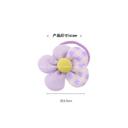 10pcs Mini Flower Shaped Hair Ties Rope Set Baby Girls Colorful Elastic Ponytail Holders Rubber Band Children Sweet Headwear