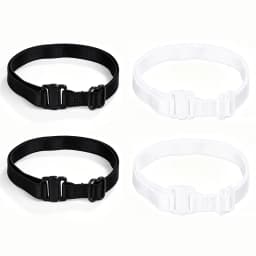 2/4Pcs Invisible Leg Shortening Straps,Adjustable No-Sew Hidden Non-slip Pants Edge Bands, Anti-drag Pants Hem Fixing Device