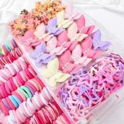 Bow High Elastic Hair Accessories Set No Hurt Hair Colorful Girls Hair Bands Kids Hair Accessories Princess Gift Set
