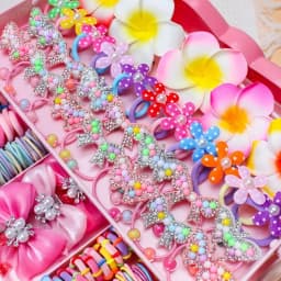 Bow High Elastic Hair Accessories Set No Hurt Hair Colorful Girls Hair Bands Kids Hair Accessories Princess Gift Set