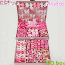 Bow High Elastic Hair Accessories Set No Hurt Hair Colorful Girls Hair Bands Kids Hair Accessories Princess Gift Set