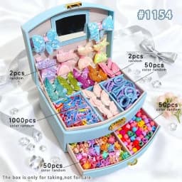 Bow High Elastic Hair Accessories Set No Hurt Hair Colorful Girls Hair Bands Kids Hair Accessories Princess Gift Set