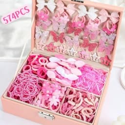 Bow High Elastic Hair Accessories Set No Hurt Hair Colorful Girls Hair Bands Kids Hair Accessories Princess Gift Set