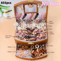 Bow High Elastic Hair Accessories Set No Hurt Hair Colorful Girls Hair Bands Kids Hair Accessories Princess Gift Set