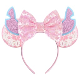 Disney Castle Mickey Mouse Ears Headband Sequins Bow Girls Cosplay Hairband Adult/Kids Party Gift Children Hair Accessories