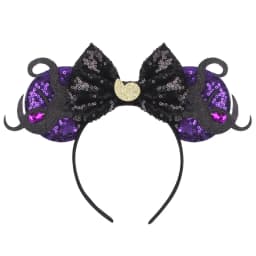 Disney Castle Mickey Mouse Ears Headband Sequins Bow Girls Cosplay Hairband Adult/Kids Party Gift Children Hair Accessories