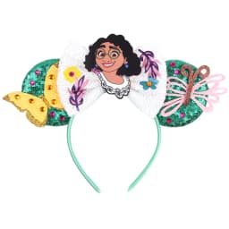 Disney Castle Mickey Mouse Ears Headband Sequins Bow Girls Cosplay Hairband Adult/Kids Party Gift Children Hair Accessories