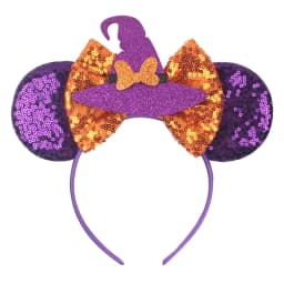 Disney Castle Mickey Mouse Ears Headband Sequins Bow Girls Cosplay Hairband Adult/Kids Party Gift Children Hair Accessories