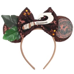 Disney Castle Mickey Mouse Ears Headband Sequins Bow Girls Cosplay Hairband Adult/Kids Party Gift Children Hair Accessories