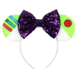 Disney Castle Mickey Mouse Ears Headband Sequins Bow Girls Cosplay Hairband Adult/Kids Party Gift Children Hair Accessories