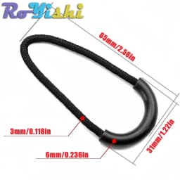 10-100pcs RoYishi Plastic Zipper Pulls Cord Zip Puller Clip Replacement Ends Lock Clothing Backpack Luggage Accessories
