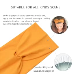 Bohemian European and American Sports Headband Women's Wide Yoga Elastic Running Hair Accessories Headw