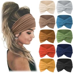 Bohemian European and American Sports Headband Women's Wide Yoga Elastic Running Hair Accessories Headw