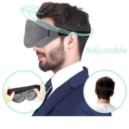 Breathable Eyepatch 3D Contoured Cup Blindfold Concave Molded Night Sleep Eye Mask 100% Light Blocking Soft Eye Cover for Travel