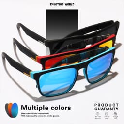 1/3/4PCS Polarized Sunglasses UV400 TAC Lens Classic Square Retro Driving Glasses for Fishing Hiking Outdoor Activities