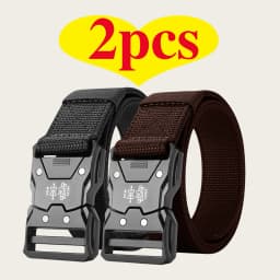 2-Piece Set, Men's Outdoor Sports Quick-Release Multi-Functional Symmetrical Buckle Multi-Functional Farm Work Gardening Belt