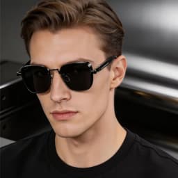 1/3PC Vintage Steampunk Square Sunglasses Metal Frame, Unisex Retro Grunge Punk Glasses for Daily Fashion Carnival Parties UV400