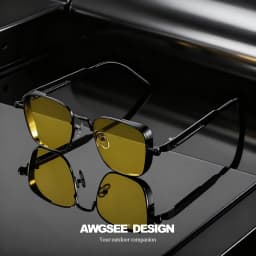 1/3PC Vintage Steampunk Square Sunglasses Metal Frame, Unisex Retro Grunge Punk Glasses for Daily Fashion Carnival Parties UV400
