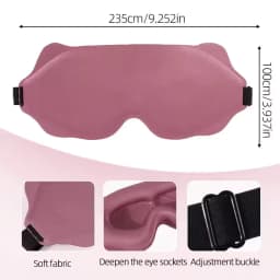 3D Contoured Sleep Eye Mask Weighted for Side Sleepers Soft Comfortable 100% Blockout No Eye Pressure Men Women