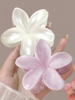 1/2 Pcs Fashion Simple Shiny Egg Flower Hair Claws For Women Girls Party Hair Accessories