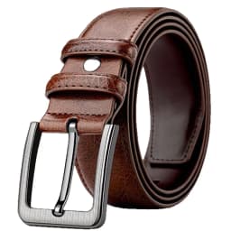 High-quality Genuine Leather Men's Belt with Buckle, Casual and Business Belt, Masculine Design, Fashion Novelty 2