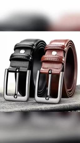 High-quality Genuine Leather Men's Belt with Buckle, Casual and Business Belt, Masculine Design, Fashion Novelty 2