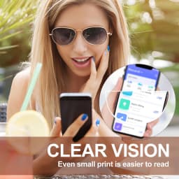 BEGREAT 2pcs Stick-on Reading Glasses Lens Liquid Silicone Bifocal Presbyopic Lenses Magnification Bifocal Lenses +100 to +600