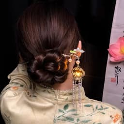 Luminous Flower Hairpin Women Creative Lotus Emit Light Lantern Tassel Hair Stick Vintage Chinese Style Fashion Hair Accessories