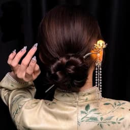 Luminous Flower Hairpin Women Creative Lotus Emit Light Lantern Tassel Hair Stick Vintage Chinese Style Fashion Hair Accessories