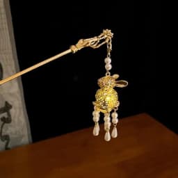 Luminous Flower Hairpin Women Creative Lotus Emit Light Lantern Tassel Hair Stick Vintage Chinese Style Fashion Hair Accessories