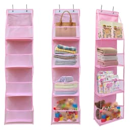 4/6-Tier Hanging Storage Bag Foldable Organizer Over-The-Door Holder For Hair Accessories Snacks Toys Clothes Storage Holder